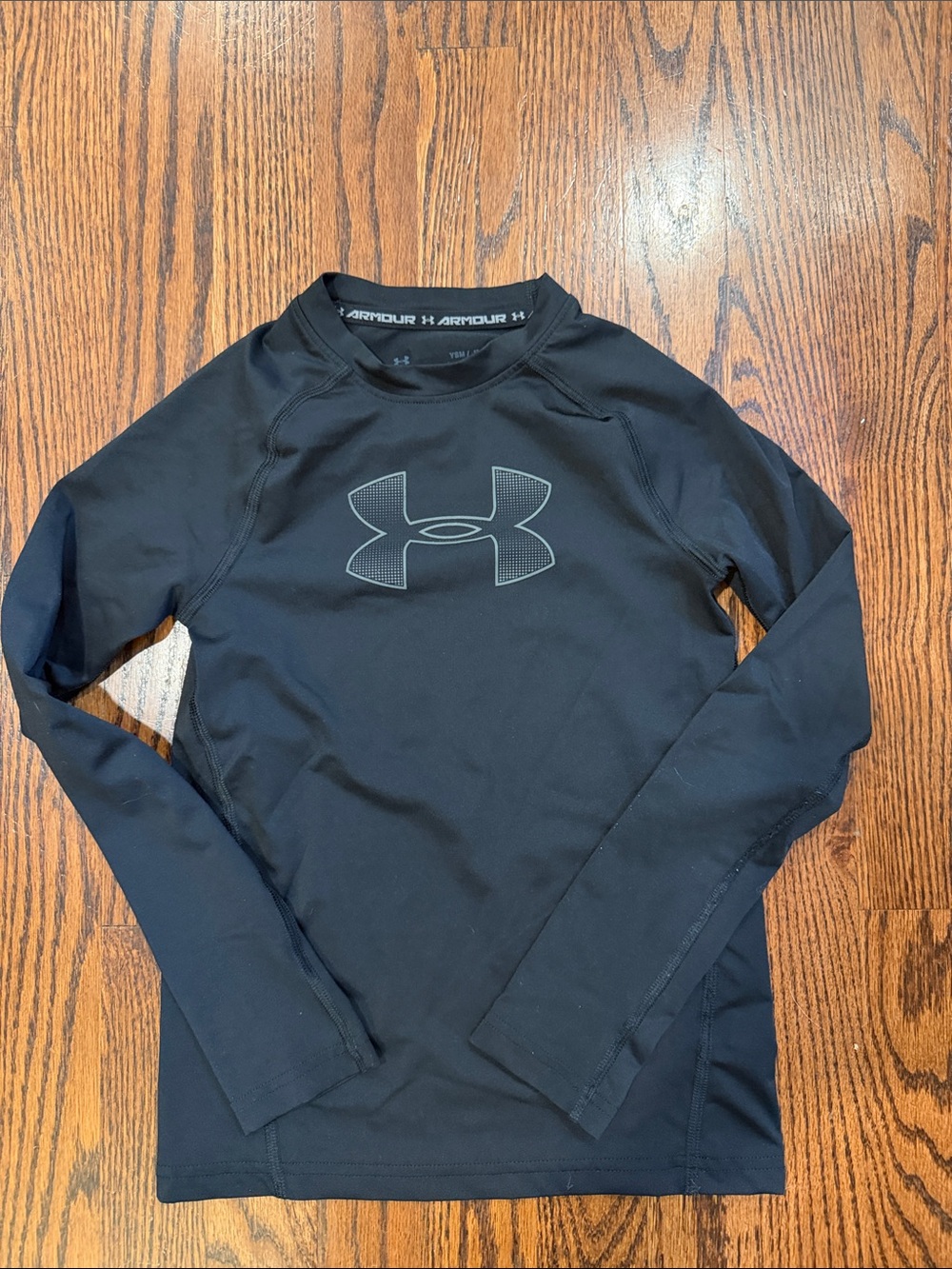 Under Armour Black Long Sleeve Logo Performance Tee Size Small